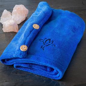 img 1 attached to 💆 Hair Care Essential: Microfiber Double Layer Hair Drying Towel for a Relaxing SPA DAY Experience