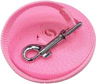 🐶 6-15-20 feet dog training leash for small medium large dogs – perfect for daily walking and running (15 feet, pink) logo