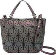 👜 geometric led handbags: sustainable holographic women's handbags & wallets logo