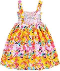 img 3 attached to Mud Kingdom Summer Floral Slip Dresses for Baby Girls