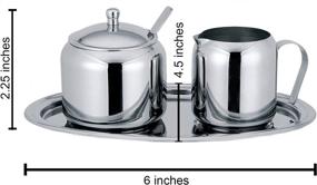 img 1 attached to Cuisinox 5 Piece Cream Sugar Set: The Perfect Blend of Elegance and Functionality