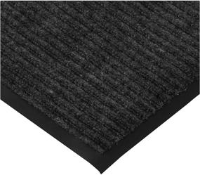 img 2 attached to 🏞️ Durable 3x5 Apache Mills Indoor Outdoor Textures Squares Entryway Doormat with Pepper Finish