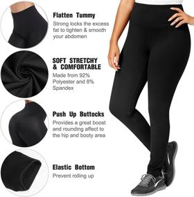 img 1 attached to Hi Clasmix Leggings Women High Maternity