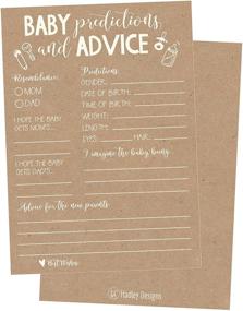 img 4 attached to 👶 Enhance Your Baby Shower Game with 50 Rustic Advice and Prediction Cards: A Perfect Gift for New Parents!