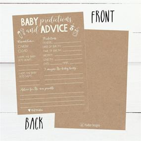 img 3 attached to 👶 Enhance Your Baby Shower Game with 50 Rustic Advice and Prediction Cards: A Perfect Gift for New Parents!