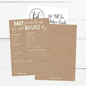 img 1 attached to 👶 Enhance Your Baby Shower Game with 50 Rustic Advice and Prediction Cards: A Perfect Gift for New Parents!