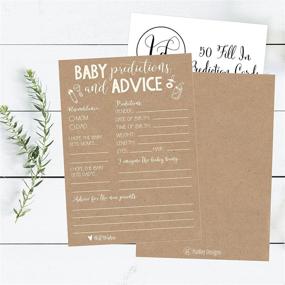img 2 attached to 👶 Enhance Your Baby Shower Game with 50 Rustic Advice and Prediction Cards: A Perfect Gift for New Parents!