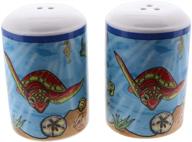 red turtle beach scene salt and pepper shaker: vibrant kitchen décor logo