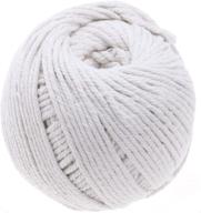 cotton macrame 328ft white natural logo