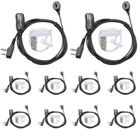 img 4 attached to 🎧 LUITON Walkie Talkie Headsets: 10 Pack Midland Earpiece with Mic for Two Way Radios - Compatible with GXT1000VP4, LXT500VP3, GXT1050VP4, GXT1000XB and More