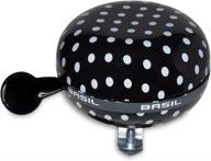 🚲 basil polkadot big bicycle bell - ding dong - 3 inches: fun and functional cycling accessory with an eye-catching design logo