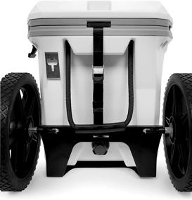 img 1 attached to 🛒 Camco 51798-A Heavy-Duty Cooler Cart Kit – Adjustable up to 17.5" Width – Includes Durable Straps & 12" Wheels – White