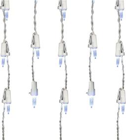 img 3 attached to 🌟 Brite Star Amazing Ice Drip Icicle Light Show - Pure White (60 Count)