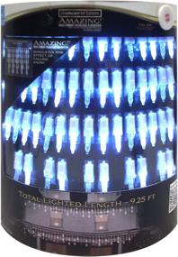 img 1 attached to 🌟 Brite Star Amazing Ice Drip Icicle Light Show - Pure White (60 Count)