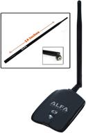 alfa awus036nha high gain wi-fi usb adapter - long-range network booster with 5dbi and 9dbi antenna - ideal for wardriving & range extension - windows 7, xp/vista 64-bit /128-bit - atheros logo