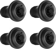 🍷 owo wine saver vacuum stoppers: keep wine fresh with reusable bottle sealer (4 stoppers) логотип