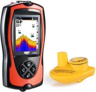 discover fish easily with 🔍 the lucky wireless sonar fish finder logo