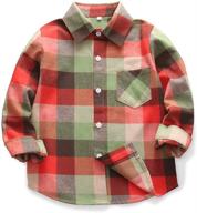 👚 stylish and cozy: phorecys flannel sleeve buffalo checkered girls' clothing logo