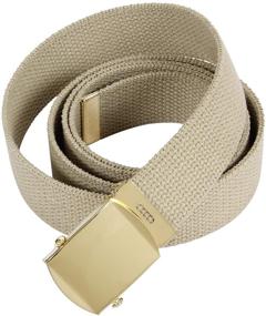 img 1 attached to 👖 Rothco Plus Military Belt Chrome Khaki: The Ultimate Tactical Accessory for Style and Function