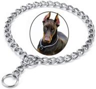 🐕 adjustable stainless steel chain slip collar: ideal training tool for small to large dogs logo