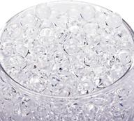 💧 30000 clear water gel jelly beads vase filler beads - ideal for floating pearls, floating candle making, wedding centerpiece, floral arrangement - transparent logo