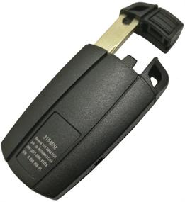 img 1 attached to Чехол для ключа от BMW - подходит для 3 Series, 5 Series, X5, X6, Z4 - замена ключа с тремя кнопками для бесключевого входа, крышка с необработанным лезвием и отвёрткой (1)