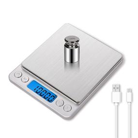 img 4 attached to 🍽️ Small Food Scale - Digital Gram and Ounce Scale, USB Rechargeable, Accurate Measurements to 0.01g/0.001oz, MEIYA Kitchen Scale for Soap Making, Jewelry, Baking, Tare Function, Includes Battery and 2 Trays