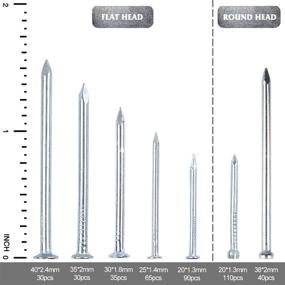 img 3 attached to 🔩 400 шт. Гальванизированный набор крепежных изделий STUHAD