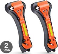 luxtude car emergency escape tool with glass breaker seatbelt cutter, 2-in-1 car safety hammer, premium carbon steel automotive life rescue tools kit – 2 pack logo