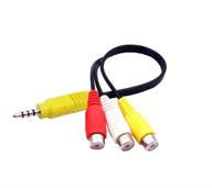 🔌 tcl tv video av component adapter cable replacement - 3 rca to 3.5mm av input adapter logo