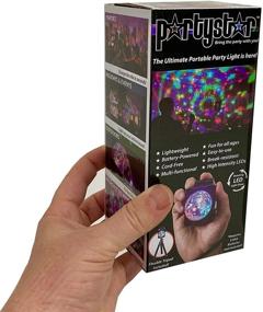 img 3 attached to 🎉 PartyStar Portable LED Party Light: Battery-Powered Hand-Held Multi-Color RGB Rotating Disco Ball for Indoor/Outdoor Fun, House Parties, Dancing, Birthdays, Concerts, DJ, Holidays