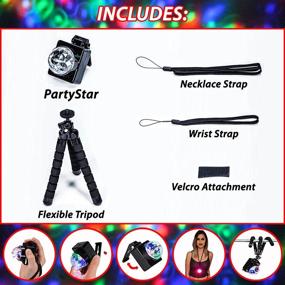 img 2 attached to 🎉 PartyStar Portable LED Party Light: Battery-Powered Hand-Held Multi-Color RGB Rotating Disco Ball for Indoor/Outdoor Fun, House Parties, Dancing, Birthdays, Concerts, DJ, Holidays