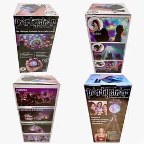 img 1 attached to 🎉 PartyStar Portable LED Party Light: Battery-Powered Hand-Held Multi-Color RGB Rotating Disco Ball for Indoor/Outdoor Fun, House Parties, Dancing, Birthdays, Concerts, DJ, Holidays