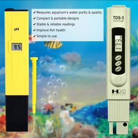 img 1 attached to 📊 SunGrow Digital pH and TDS Meter Set - Accurate Readings, Clear LCD Screen - Monitor Aquarium, Fruit, Tap Water, Pool Water - Includes 4 LR44 Batteries