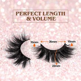 img 1 attached to 🐾 Pawotence 6D Mink Lashes: 6 Pairs of 3D Fluffy Thick Volume Crossed Faux Mink Eyelashes for Dramatic, Long-lasting Makeup Looks