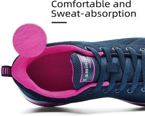 img 1 attached to Lamincoa Sneakers Lightweight Outdooor Blue Pink Women's Shoes in Athletic