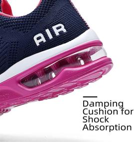 img 2 attached to Lamincoa Sneakers Lightweight Outdooor Blue Pink Women's Shoes in Athletic