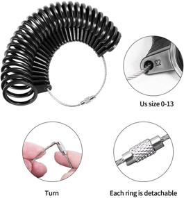 img 2 attached to 📏 Optimized Ring Sizing Tool - Kmeivol Ring Sizer for Jewelry Making, Finger Measuring, and Quick Size Finding with Ring Mandrel