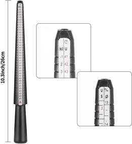 img 3 attached to 📏 Optimized Ring Sizing Tool - Kmeivol Ring Sizer for Jewelry Making, Finger Measuring, and Quick Size Finding with Ring Mandrel