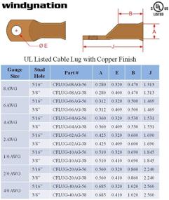 img 2 attached to 25 штук WNI UL 1/0 метровые кабели для сварки батареи из чистой меди с соединительными контактными кольцевыми терминалами для улучшения SEO.