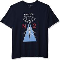 nautica sleeve cotton nautical graphic men's clothing for t-shirts & tanks logo