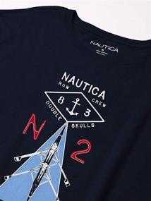 img 1 attached to Nautica Sleeve Cotton Nautical Graphic Men's Clothing for T-Shirts & Tanks