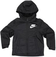 👕 nike boys full-zip hooded jacket - sportswear fleece-lined - little kids nsw logo