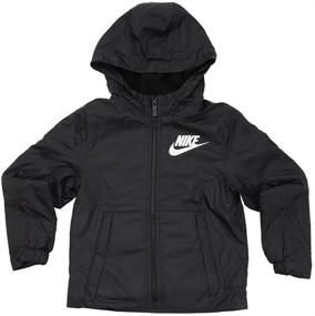 img 3 attached to 👕 Куртка с капюшоном Nike Boys Full-Zip - Спортивная одежда с флисовой подкладкой - Для малышей NSW