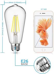 img 3 attached to 💡 Efficient Dimmable Filament Bulb: Daylight Incandescent Equivalent