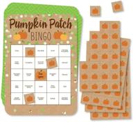 pumpkin patch bingo cards and markers - fall, halloween, or thanksgiving party game - set of 18 by big dot of happiness логотип