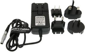 img 2 attached to 🔌 Alvin's Cables 2-пиновый мужской разъем на универсальный кабель питания для преобразователя AC-адаптера Z CAM E2 Flagship Teradek Cube Hollyland Cosmo 600 - в комплекте вилки UK EU AU US.
