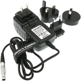 img 3 attached to 🔌 Alvin's Cables 2-пиновый мужской разъем на универсальный кабель питания для преобразователя AC-адаптера Z CAM E2 Flagship Teradek Cube Hollyland Cosmo 600 - в комплекте вилки UK EU AU US.