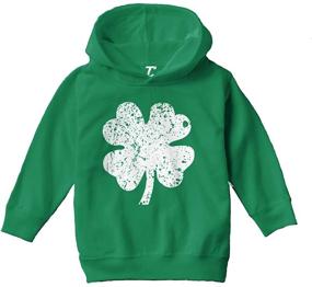 img 4 attached to 🍀 Stylish Distressed Four Leaf Clover Fashion Hoodies & Sweatshirts for Toddler Boys