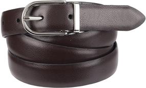 img 2 attached to 👗 Stylish and Versatile: Chaps Women's Reversible Belt with Stretch Technology